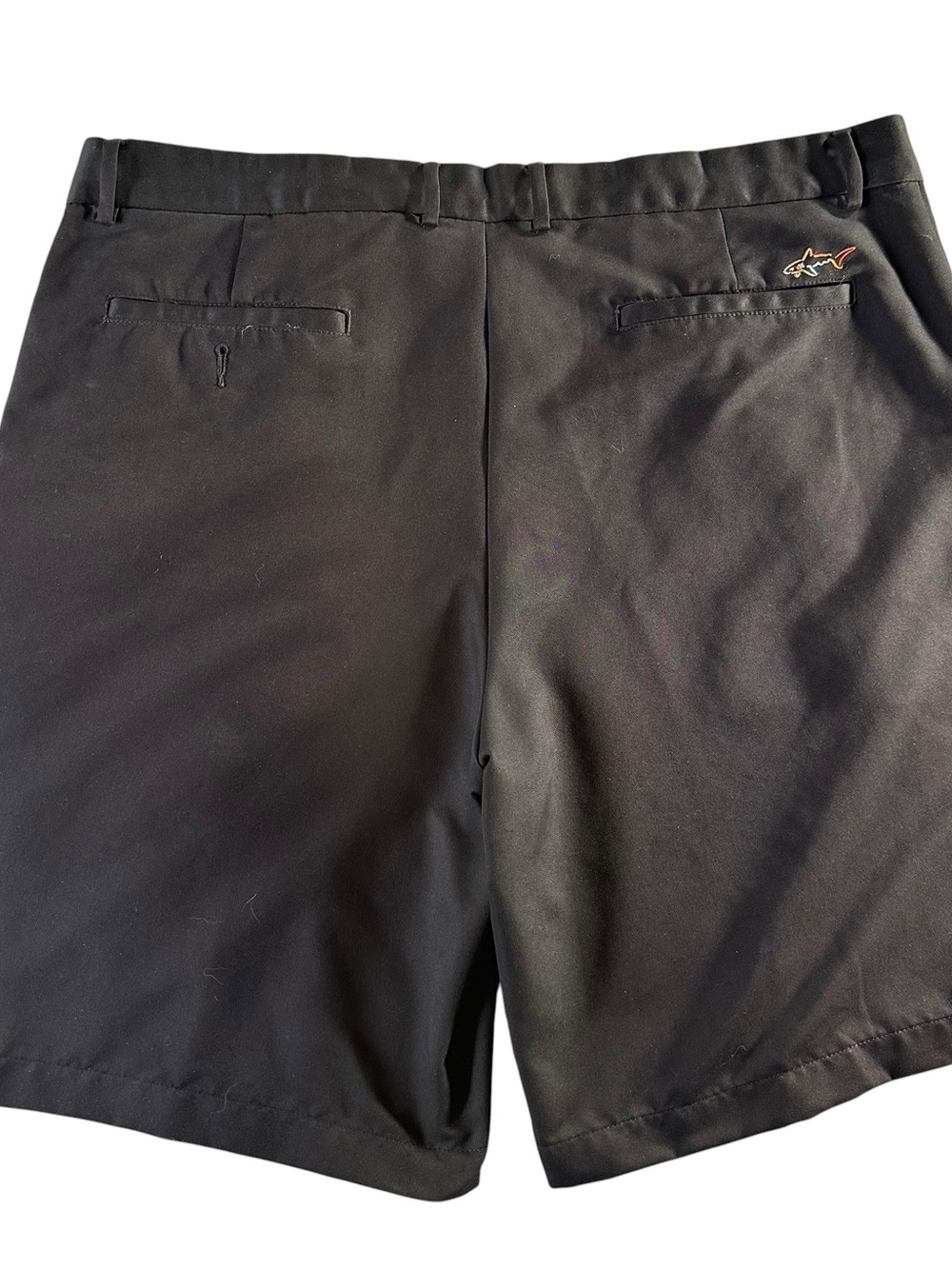 Greg Norman Collection Tasso Elba Black Flat-Front Performance Shorts 40 - Picture 6 of 12